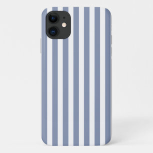 Case-Mate iPhone Case Rayures de bonbon bleu gris et blanc