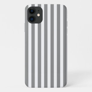Case-Mate iPhone Case Rayures de bonbon grises et blanches