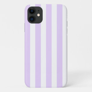 Case-Mate iPhone Case Rayures de bonbon lilas violet et blanc