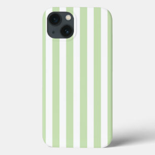 iPhone Case Rayures de bonbon vert pâle et blanc Case-Mate iPh