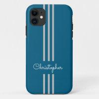Rayures de course tendance moderne monogrammées