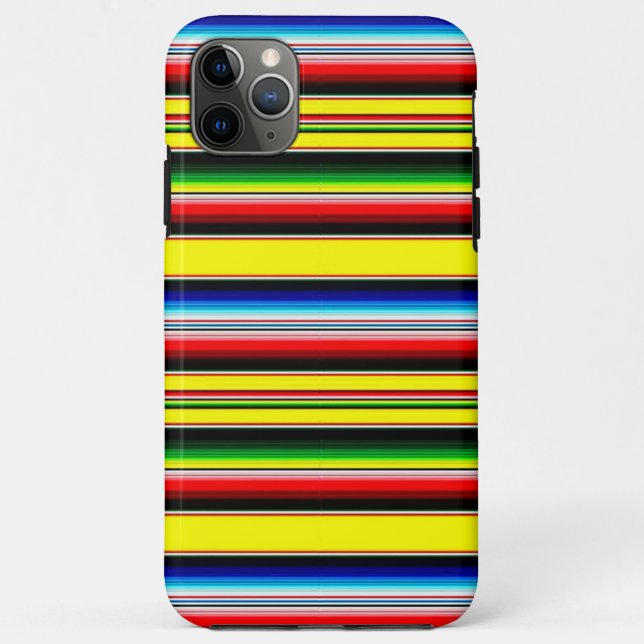 Coques Case-Mate iPhone Rayures de serape brillantes (Dos)