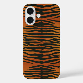 Coque Pour iPhone 16 Rayures de tigre