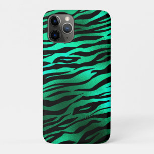 Case-Mate iPhone Case Rayures de tigre noir vert émeraude Animaux sauvag