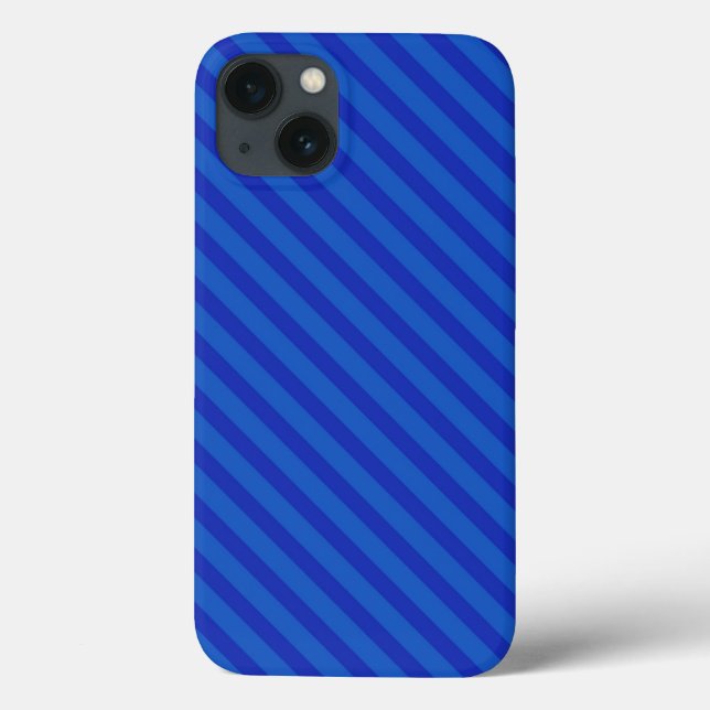 Coques Case-Mate iPhone Rayures diagonales bleu royal (Verso)