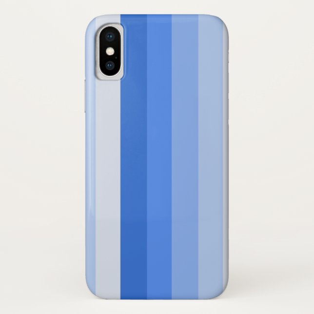 Coques Case-Mate iPhone Rayures d'ombre bleues (Dos)