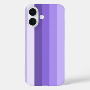 Coque Pour iPhone 16 Rayures d'ombre violette