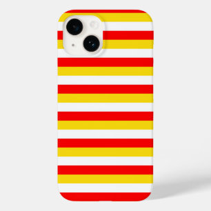 Coque Case-Mate iPhone Rayures du drapeau de Guernesey rouge jaune blanc