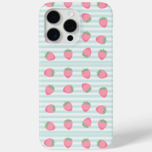 Coque Case-Mate iPhone Rayures fraise rose