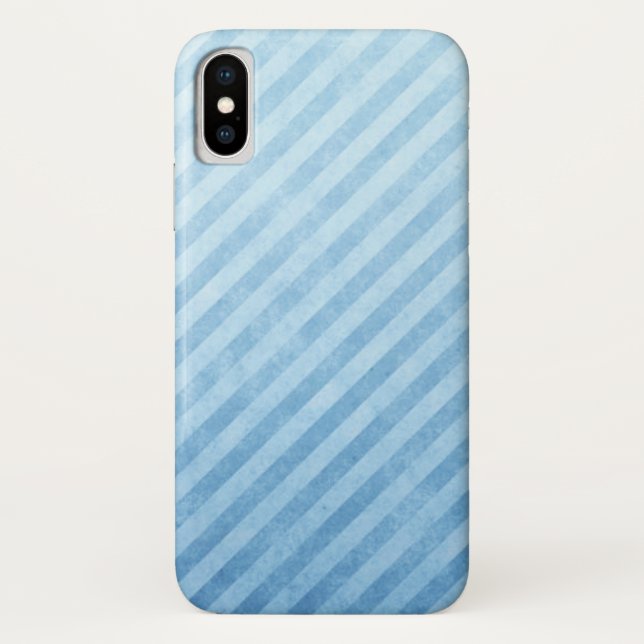 Coques Case-Mate iPhone Rayures grunges bleu-clair (Dos)