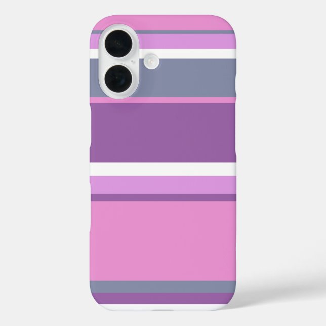Coques Case-Mate iPhone Rayures lilas (Verso)
