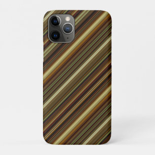 Case-Mate iPhone Case Rayures marron vert et or