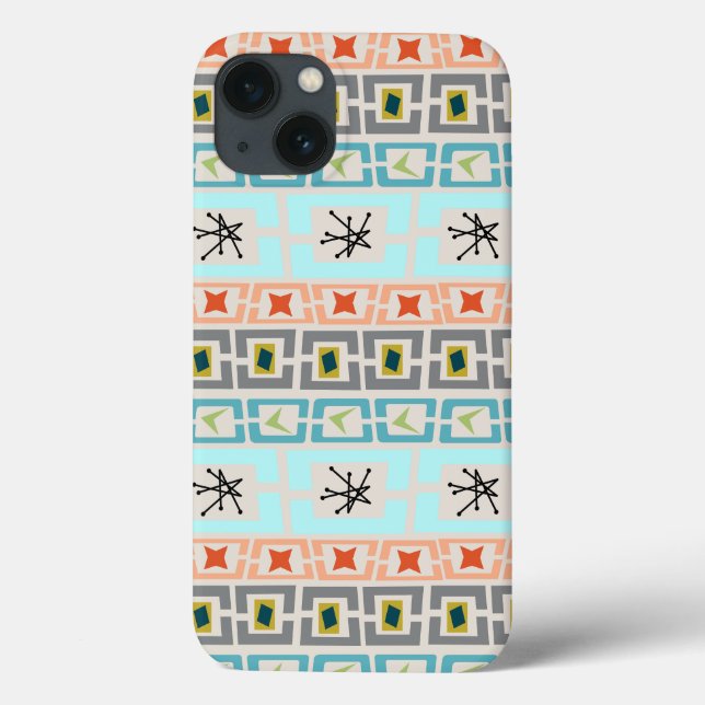 Coques Case-Mate iPhone Rayures milieu du siècle  (Verso)