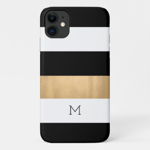 Case-Mate iPhone Case Rayures modernes Monogramme