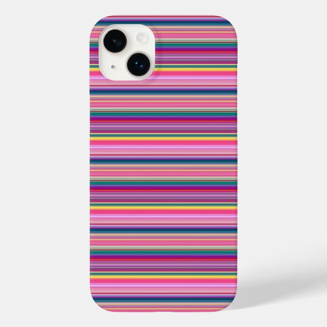 Coques Case-Mate iPhone Rayures multicolores rétro (Verso)