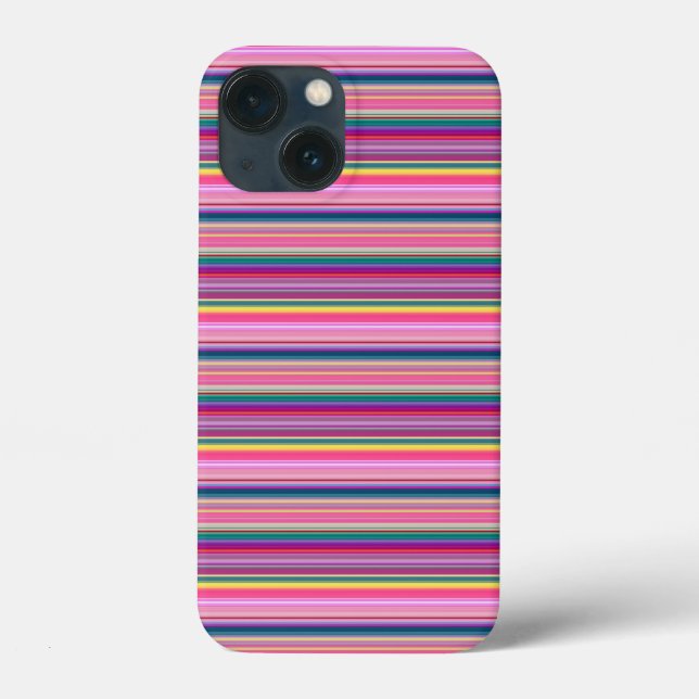 Coques Case-Mate iPhone Rayures multicolores rétro (Verso)