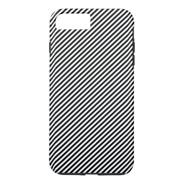 Coques Case-Mate iPhone Rayures noires et blanches (Dos)