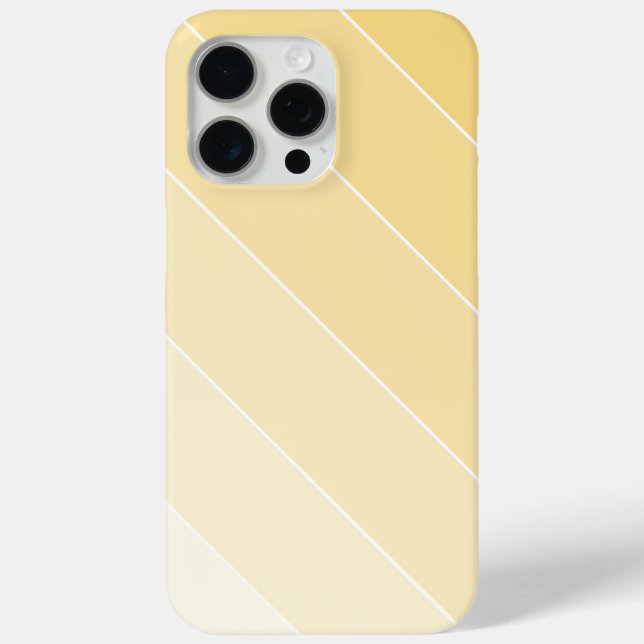 Coques Case-Mate iPhone Rayures Ombré jaune clair (Verso)