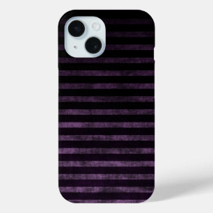 Coque Case-Mate iPhone Rayures ombrées grunge noir et violet