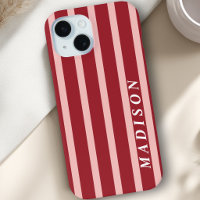 Rayures personnalisées Rose Rouge Brun