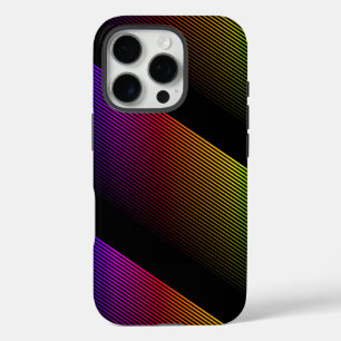 Coque iPhone 16 Pro Rayures Prismatiques