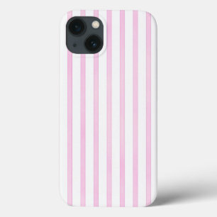 Etui iPhone 13 Rayures roses d'aquarelle d'arrière - plan