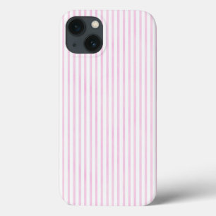 iPhone 13 Case Rayures roses d'aquarelle d'arrière - plan