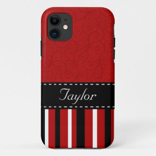 Case-Mate iPhone Case Rayures rouges et noires