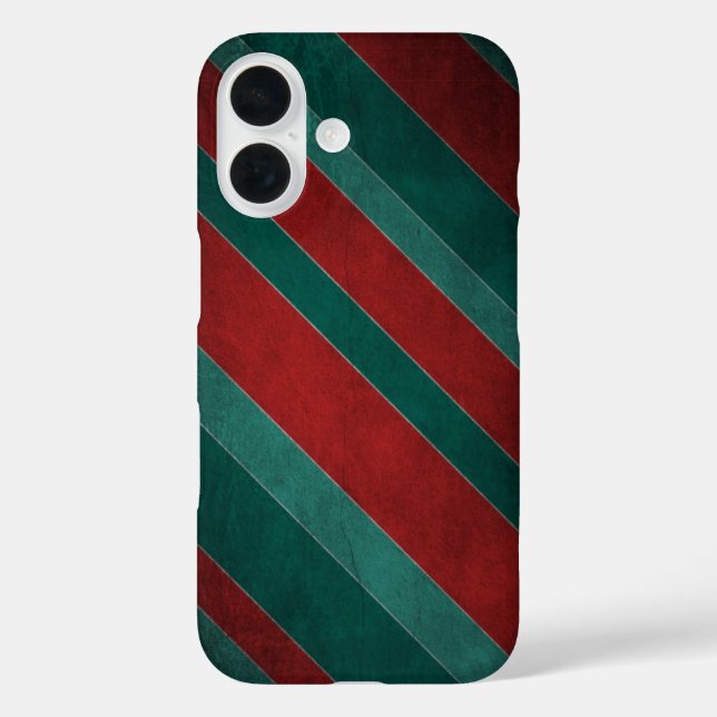 Coques Case-Mate iPhone Rayures rouges et vertes (Verso)