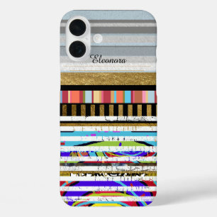 Coque Pour iPhone 16 Plus rayures super-cool pour iPhone-6
