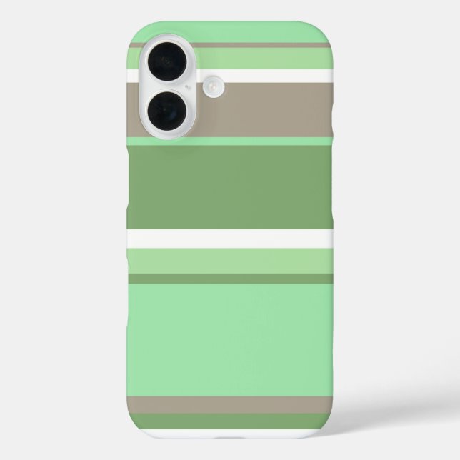 Coques Case-Mate iPhone Rayures vert pâle (Verso)