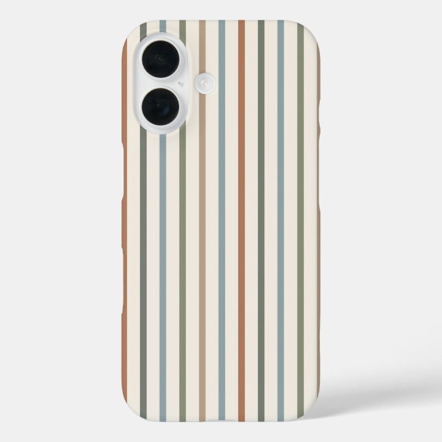 Coques Case-Mate iPhone Rayures verticales Bohème de Terre Minimalisme (Verso)