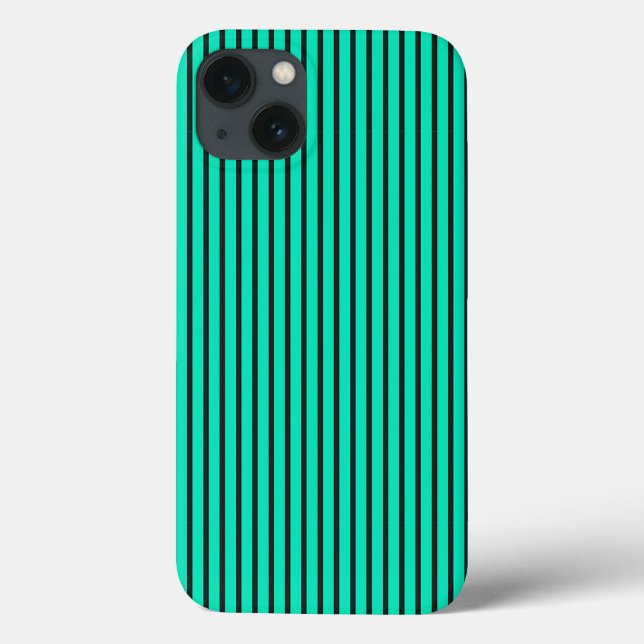 Coques Case-Mate iPhone Rayures verticales sarcelles modernes Géométrique  (Verso)
