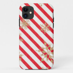 Coque Case-Mate Pour iPhone Rayures vintages et flocons de neige