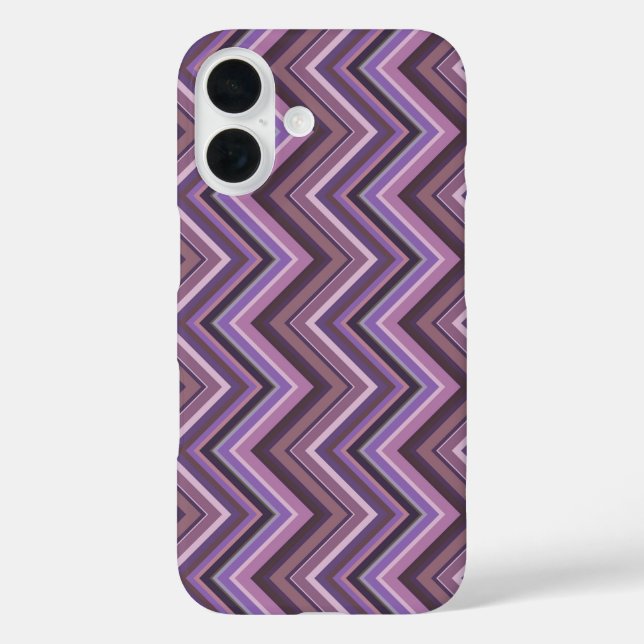 Coques Case-Mate iPhone Rayures zigzag mauve (Verso)