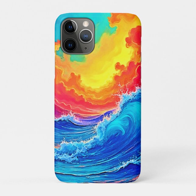 Coques Case-Mate iPhone Raz-de-marée océanique : Vague de coucher de solei (Dos)