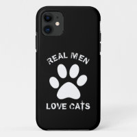 Real Men Love Cats Texte Personnalisé