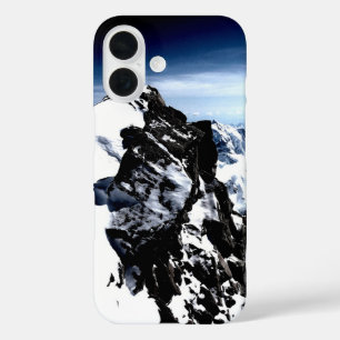 Coque Pour iPhone 16 Réalisation de l'alpiniste hiver de neige