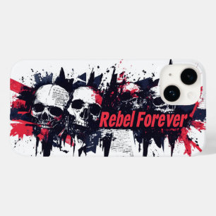 Coque Case-Mate iPhone "Rebel Forever" - Edgy Skull Design graphique
