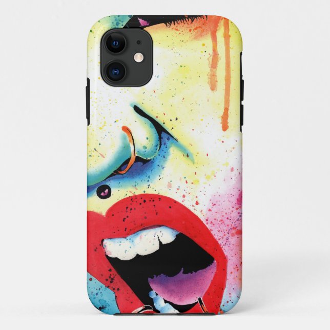 Coques Case-Mate iPhone Rebel Yell - Portrait d'art pop (Dos)