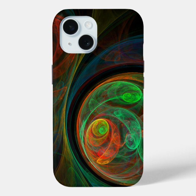 Coques Case-Mate iPhone Reborn Green Art Abstrait (Verso)