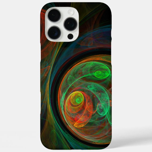 Coques Case-Mate iPhone Reborn Green Art Abstrait (Verso)
