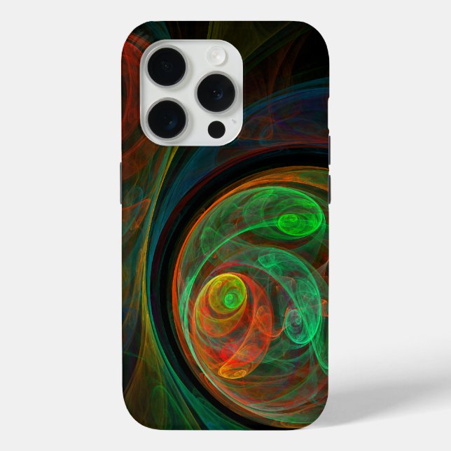Coques Case-Mate iPhone Reborn Green Art Abstrait (Verso)