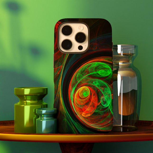 Coques Case-Mate iPhone Reborn Green Art Abstrait (Rebirth Green Abstract Art Case-Mate iPhone Case)