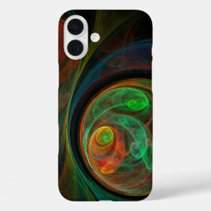 Coque Pour iPhone 16 Plus Reborn Green Art Abstrait