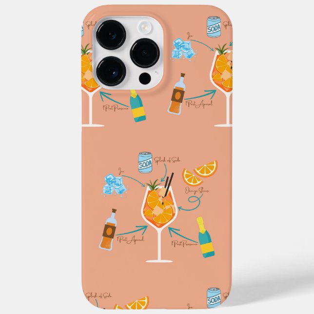 Coques Case-Mate iPhone Recette de l'Aperol (Verso)