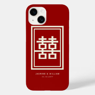 Coques Pour iPhone Rectangle double bonheur Mariage chinois classique