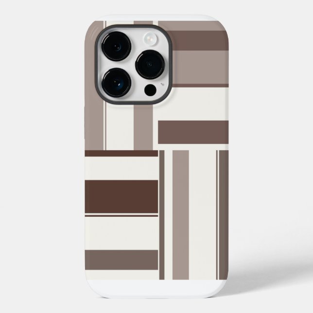 Coques Case-Mate iPhone Rectangles de blocs de couleurs géométriques - Bro (Verso)