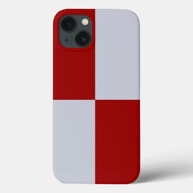 Coques Case-Mate iPhone Rectangles rouges et gris (Verso)