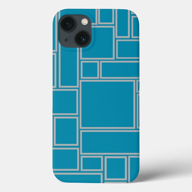 Coques Case-Mate iPhone Rectangles sarcelles  (Verso)